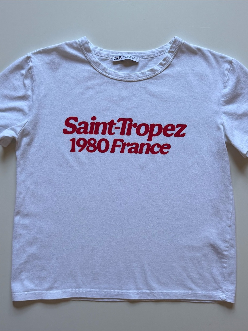 Zara Womens “Saint-Tropez 1980 France” Retro
Graphic Tee - Size S
